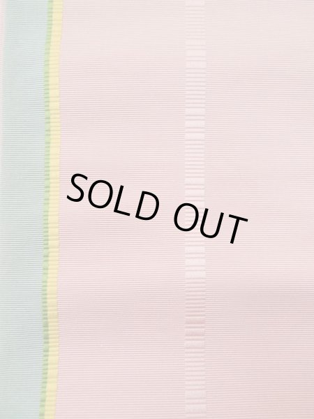 画像6: L0414Q 半幅帯 女性用着物 シルク(正絹) スモーキーな  カーキ 縞 【中古】 【USED】 【リサイクル】 ★★★☆☆ (6)