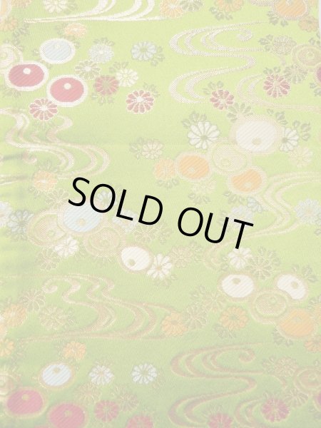 画像3: L0414T 半幅帯 女性用着物 シルク（正絹）   ラズベリー 花 【中古】 【USED】 【リサイクル】 ★★★☆☆ (3)