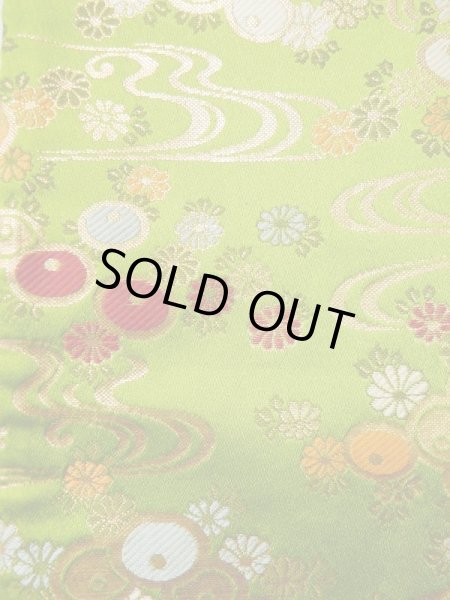 画像5: L0414T 半幅帯 女性用着物 シルク（正絹）   ラズベリー 花 【中古】 【USED】 【リサイクル】 ★★★☆☆ (5)