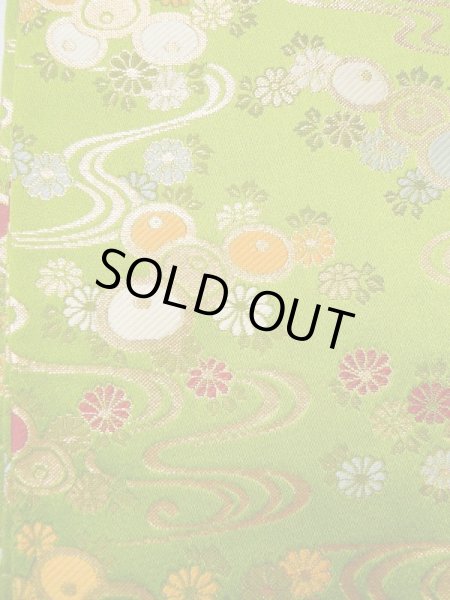 画像7: L0414T 半幅帯 女性用着物 シルク（正絹）   ラズベリー 花 【中古】 【USED】 【リサイクル】 ★★★☆☆ (7)