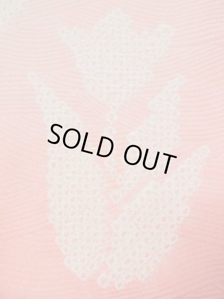 画像6: L0420E  羽織 女性用着物  シルク(正絹) クリーミーな  カーキ, 花 【中古】 【USED】 【リサイクル】 ★★★☆☆ (6)