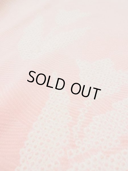 画像9: L0420E  羽織 女性用着物  シルク(正絹) クリーミーな  カーキ, 花 【中古】 【USED】 【リサイクル】 ★★★☆☆ (9)