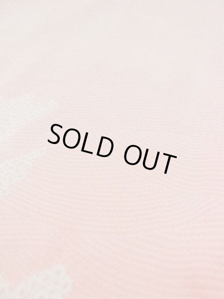 画像10: L0420E  羽織 女性用着物  シルク(正絹) クリーミーな  カーキ, 花 【中古】 【USED】 【リサイクル】 ★★★☆☆ (10)