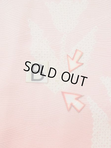 画像15: L0420E  羽織 女性用着物  シルク(正絹) クリーミーな  カーキ, 花 【中古】 【USED】 【リサイクル】 ★★★☆☆ (15)