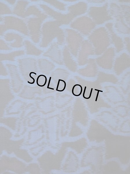 画像6: L0420H  羽織 女性用着物  シルク(正絹) グレイッシュ  オレンジ, 花 【中古】 【USED】 【リサイクル】 ★★★☆☆ (6)