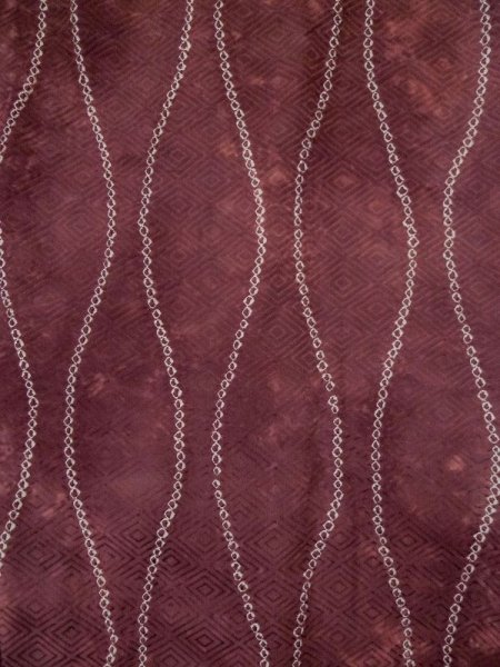 画像3: L0420L  羽織 女性用着物  シルク(正絹) スモーキーな グレイッシュ 赤, 立涌 【中古】 【USED】 【リサイクル】 ★★★☆☆ (3)