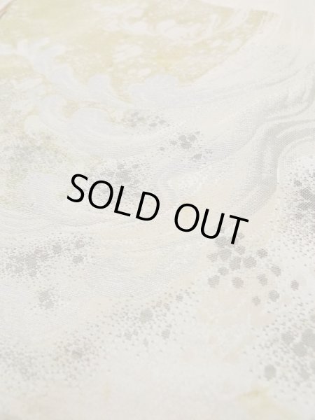 画像10: L0420M  羽織 女性用着物 地紋:更紗、四角 シルク(正絹) スモーキーな クリーミーな クリーム,  【中古】 【USED】 【リサイクル】 ★★☆☆☆ (10)