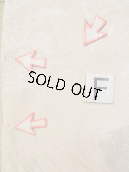 画像21: L0420M  羽織 女性用着物 地紋:更紗、四角 シルク(正絹) スモーキーな クリーミーな クリーム,  【中古】 【USED】 【リサイクル】 ★★☆☆☆ (21)