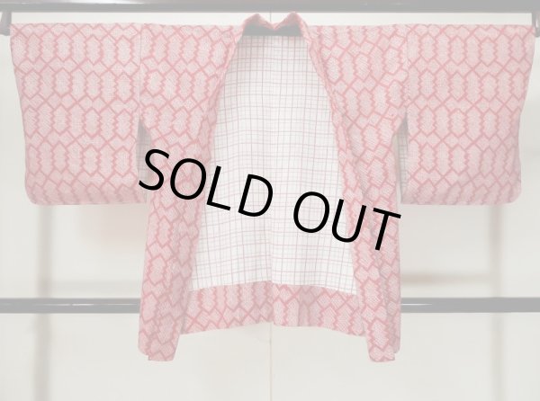 画像1: L0420N  羽織 女性用着物  シルク(正絹)   紫, 松皮菱 【中古】 【USED】 【リサイクル】 ★★★☆☆ (1)