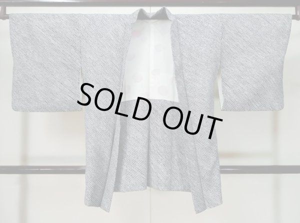 画像1: L0420O Mint  羽織 女性用着物  シルク（正絹）   黒, かのこ 【中古】 【USED】 【リサイクル】 ★★★★☆ (1)