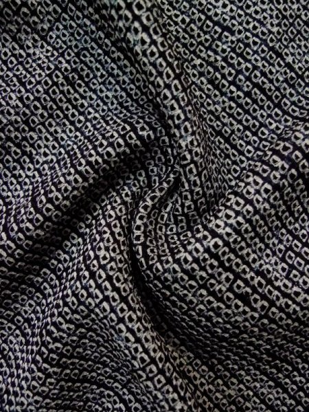 画像10: L0420O Mint  羽織 女性用着物  シルク(正絹)   黒, かのこ 【中古】 【USED】 【リサイクル】 ★★★★☆ (10)