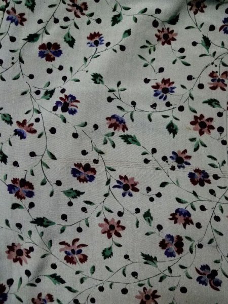 画像3: L0421A  羽織 女性用着物  シルク(正絹) スモーキーな 淡い 朱赤, 花 【中古】 【USED】 【リサイクル】 ★☆☆☆☆ (3)