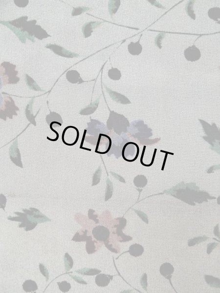 画像7: L0421A  羽織 女性用着物  シルク（正絹） スモーキーな 淡い 朱赤, 花 【中古】 【USED】 【リサイクル】 ★☆☆☆☆ (7)