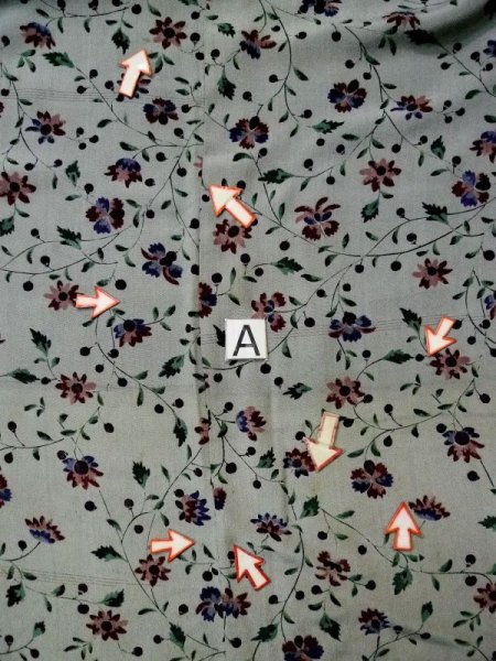 画像13: L0421A  羽織 女性用着物  シルク(正絹) スモーキーな 淡い 朱赤, 花 【中古】 【USED】 【リサイクル】 ★☆☆☆☆ (13)