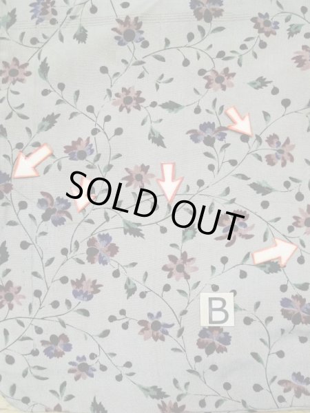 画像14: L0421A  羽織 女性用着物  シルク（正絹） スモーキーな 淡い 朱赤, 花 【中古】 【USED】 【リサイクル】 ★☆☆☆☆ (14)