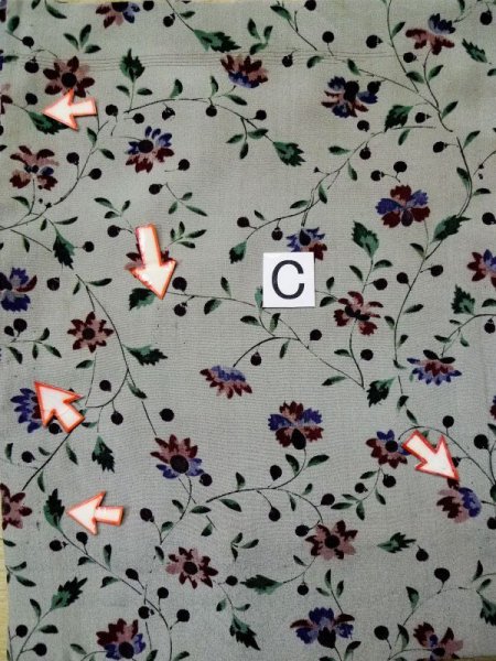 画像15: L0421A  羽織 女性用着物  シルク(正絹) スモーキーな 淡い 朱赤, 花 【中古】 【USED】 【リサイクル】 ★☆☆☆☆ (15)