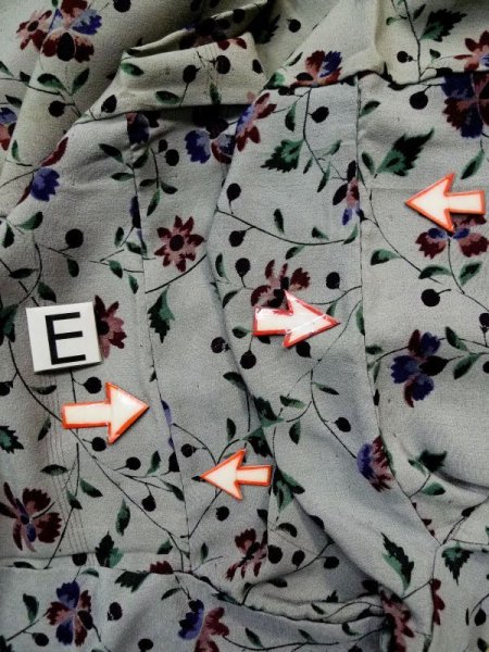 画像17: L0421A  羽織 女性用着物  シルク(正絹) スモーキーな 淡い 朱赤, 花 【中古】 【USED】 【リサイクル】 ★☆☆☆☆ (17)