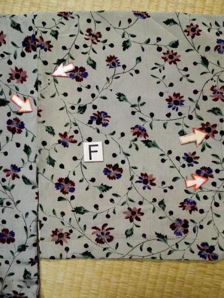 画像18: L0421A  羽織 女性用着物  シルク(正絹) スモーキーな 淡い 朱赤, 花 【中古】 【USED】 【リサイクル】 ★☆☆☆☆ (18)