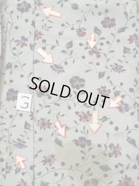 画像19: L0421A  羽織 女性用着物  シルク（正絹） スモーキーな 淡い 朱赤, 花 【中古】 【USED】 【リサイクル】 ★☆☆☆☆ (19)