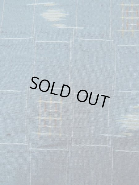 画像8: L0421K  道中着 女性用着物  シルク(正絹) スモーキーな グレイッシュ オレンジ, チェック柄 【中古】 【USED】 【リサイクル】 ★☆☆☆☆ (8)