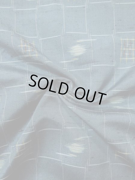 画像11: L0421K  道中着 女性用着物  シルク(正絹) スモーキーな グレイッシュ オレンジ, チェック柄 【中古】 【USED】 【リサイクル】 ★☆☆☆☆ (11)