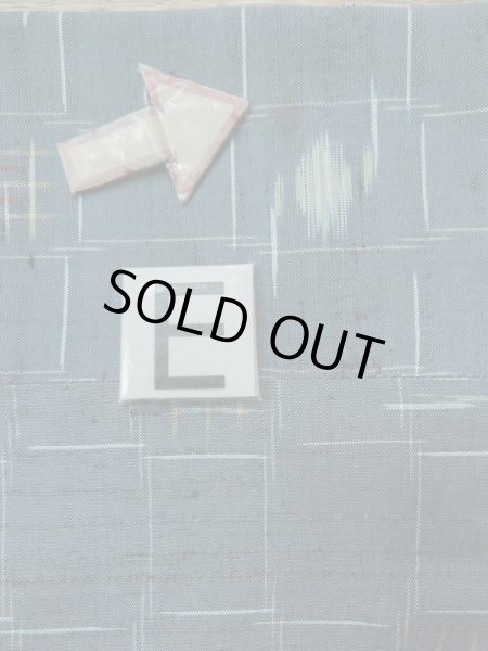 画像19: L0421K  道中着 女性用着物  シルク(正絹) スモーキーな グレイッシュ オレンジ, チェック柄 【中古】 【USED】 【リサイクル】 ★☆☆☆☆ (19)