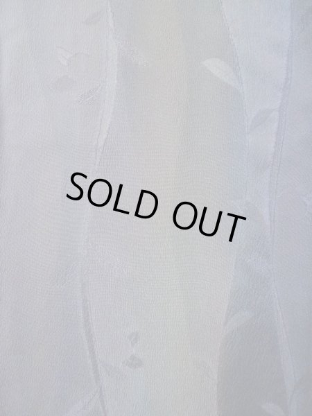 画像4: L0421M  道中着 女性用着物  化繊 クリーミーな グレイッシュ オリーブ, つた 【中古】 【USED】 【リサイクル】 ★★★★☆ (4)