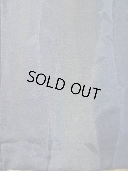 画像5: L0421M  道中着 女性用着物  化繊 クリーミーな グレイッシュ オリーブ, つた 【中古】 【USED】 【リサイクル】 ★★★★☆ (5)