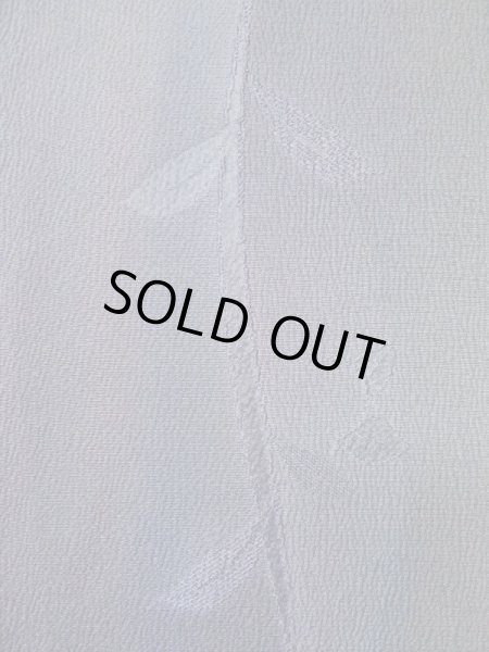 画像6: L0421M  道中着 女性用着物  化繊 クリーミーな グレイッシュ オリーブ, つた 【中古】 【USED】 【リサイクル】 ★★★★☆ (6)