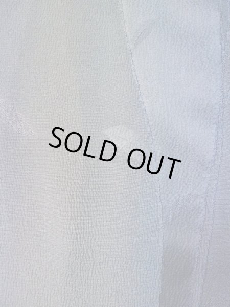 画像8: L0421M  道中着 女性用着物  化繊 クリーミーな グレイッシュ オリーブ, つた 【中古】 【USED】 【リサイクル】 ★★★★☆ (8)