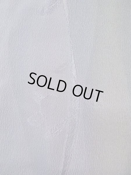 画像9: L0421M  道中着 女性用着物  化繊 クリーミーな グレイッシュ オリーブ, つた 【中古】 【USED】 【リサイクル】 ★★★★☆ (9)