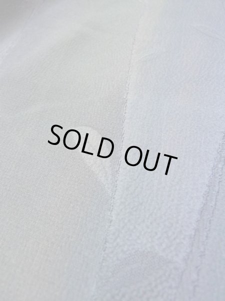 画像10: L0421M  道中着 女性用着物  化繊 クリーミーな グレイッシュ オリーブ, つた 【中古】 【USED】 【リサイクル】 ★★★★☆ (10)