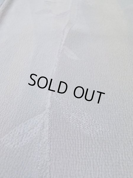 画像11: L0421M  道中着 女性用着物  化繊 クリーミーな グレイッシュ オリーブ, つた 【中古】 【USED】 【リサイクル】 ★★★★☆ (11)