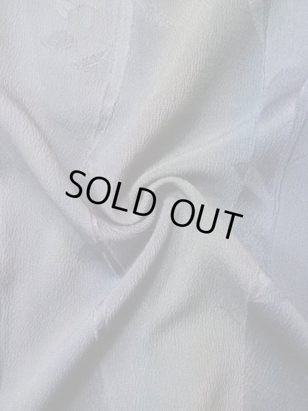 画像13: L0421M  道中着 女性用着物  化繊 クリーミーな グレイッシュ オリーブ, つた 【中古】 【USED】 【リサイクル】 ★★★★☆ (13)