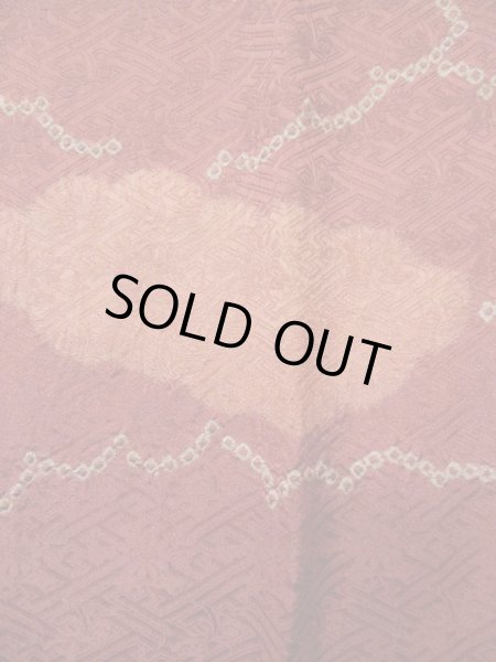 画像6: L0421N  道行 女性用着物  シルク(正絹) グレイッシュ  山吹, 雲 【中古】 【USED】 【リサイクル】 ★★★★★ (6)