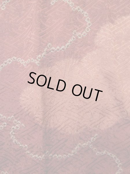 画像7: L0421N  道行 女性用着物  シルク(正絹) グレイッシュ  山吹, 雲 【中古】 【USED】 【リサイクル】 ★★★★★ (7)