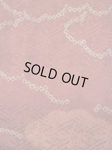 画像9: L0421N  道行 女性用着物  シルク(正絹) グレイッシュ  山吹, 雲 【中古】 【USED】 【リサイクル】 ★★★★★ (9)