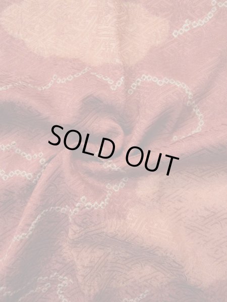 画像13: L0421N  道行 女性用着物  シルク(正絹) グレイッシュ  山吹, 雲 【中古】 【USED】 【リサイクル】 ★★★★★ (13)