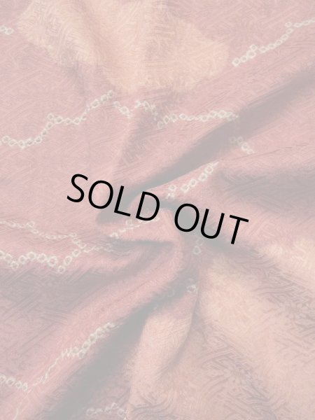 画像14: L0421N  道行 女性用着物  シルク(正絹) グレイッシュ  山吹, 雲 【中古】 【USED】 【リサイクル】 ★★★★★ (14)