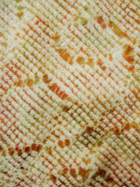 画像6: L0421O  道行 女性用着物  シルク(正絹) グレイッシュ  えんじ, 線 【中古】 【USED】 【リサイクル】 ★★★☆☆ (6)