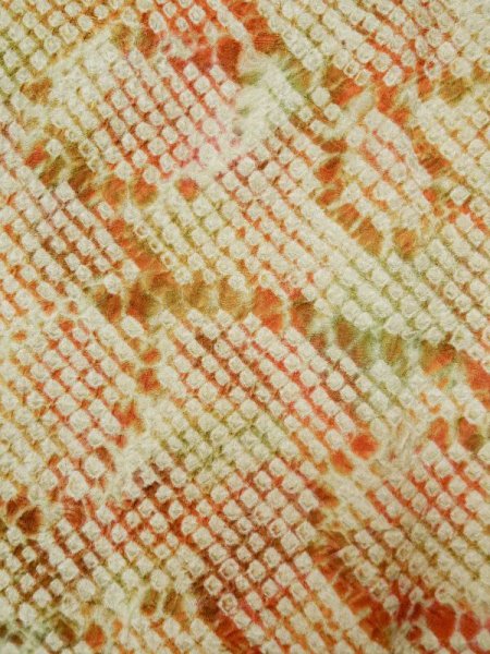 画像9: L0421O  道行 女性用着物  シルク(正絹) グレイッシュ  えんじ, 線 【中古】 【USED】 【リサイクル】 ★★★☆☆ (9)