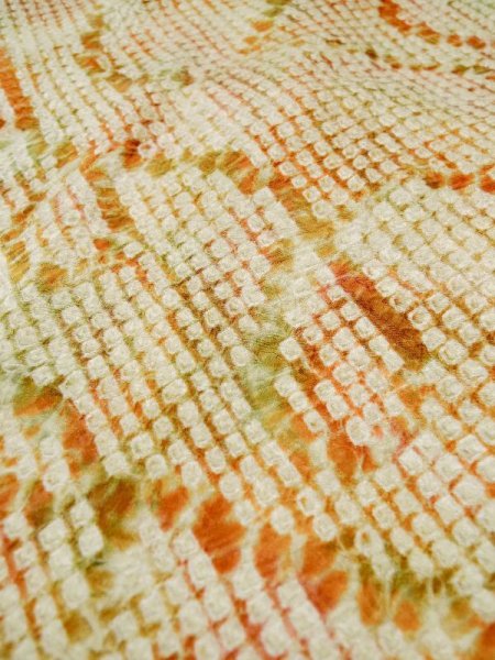 画像11: L0421O  道行 女性用着物  シルク(正絹) グレイッシュ  えんじ, 線 【中古】 【USED】 【リサイクル】 ★★★☆☆ (11)