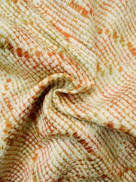 画像13: L0421O  道行 女性用着物  シルク(正絹) グレイッシュ  えんじ, 線 【中古】 【USED】 【リサイクル】 ★★★☆☆ (13)