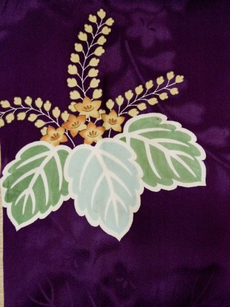 画像3: L0421S  道行 女性用着物 レア シルク(正絹) 薄い  ピンク, 桐 【中古】 【USED】 【リサイクル】 ★★★☆☆ (3)