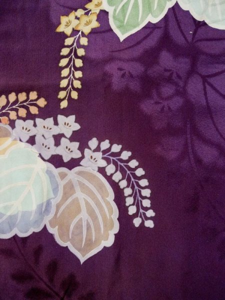 画像8: L0421S  道行 女性用着物 レア シルク(正絹) 薄い  ピンク, 桐 【中古】 【USED】 【リサイクル】 ★★★☆☆ (8)