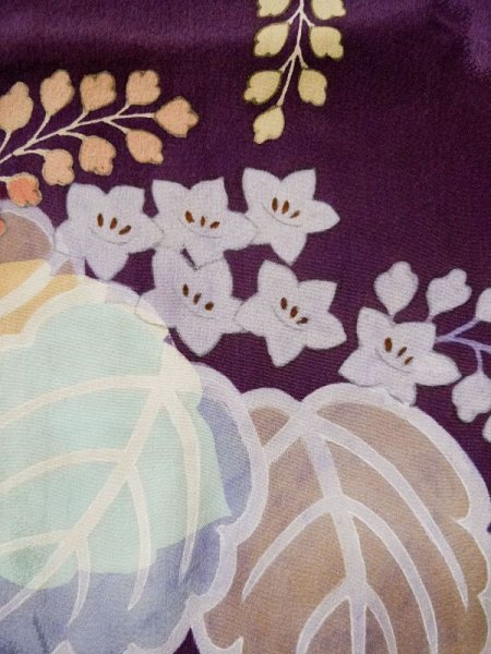 画像11: L0421S  道行 女性用着物 レア シルク(正絹) 薄い  ピンク, 桐 【中古】 【USED】 【リサイクル】 ★★★☆☆ (11)