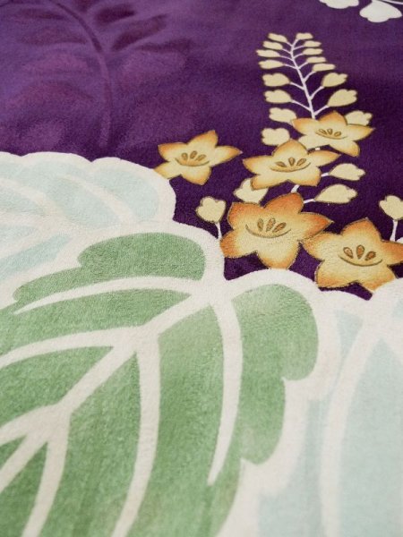 画像13: L0421S  道行 女性用着物 レア シルク(正絹) 薄い  ピンク, 桐 【中古】 【USED】 【リサイクル】 ★★★☆☆ (13)