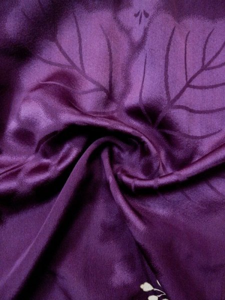 画像16: L0421S  道行 女性用着物 レア シルク(正絹) 薄い  ピンク, 桐 【中古】 【USED】 【リサイクル】 ★★★☆☆ (16)