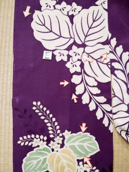 画像23: L0421S  道行 女性用着物 レア シルク(正絹) 薄い  ピンク, 桐 【中古】 【USED】 【リサイクル】 ★★★☆☆ (23)