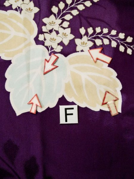 画像24: L0421S  道行 女性用着物 レア シルク(正絹) 薄い  ピンク, 桐 【中古】 【USED】 【リサイクル】 ★★★☆☆ (24)